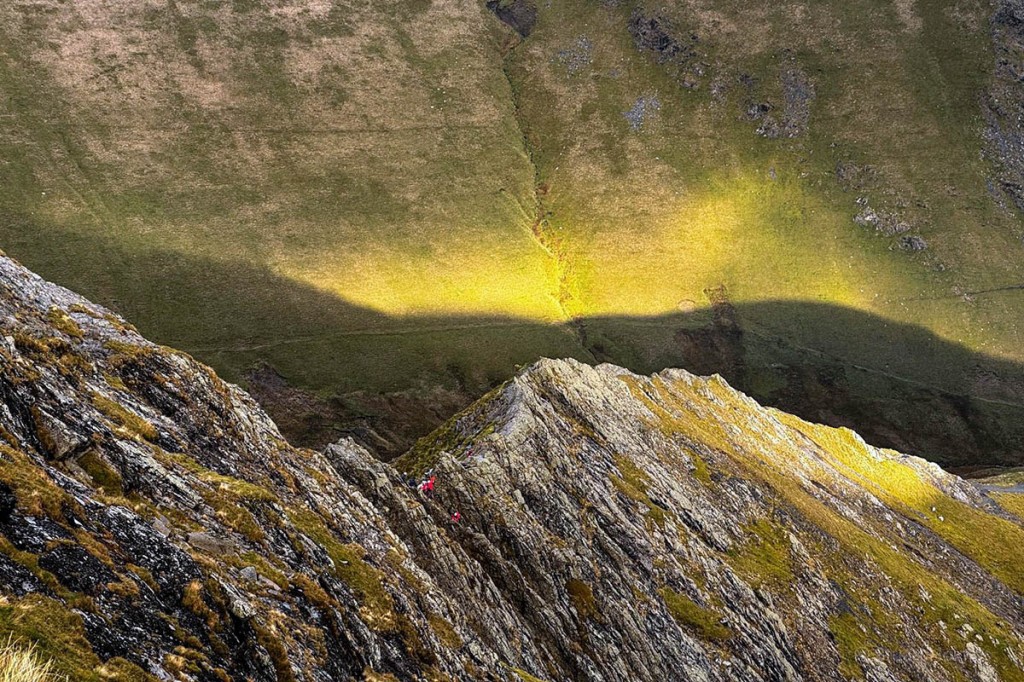 The man fell from Sharp Edge. Photo; Keswick MRT