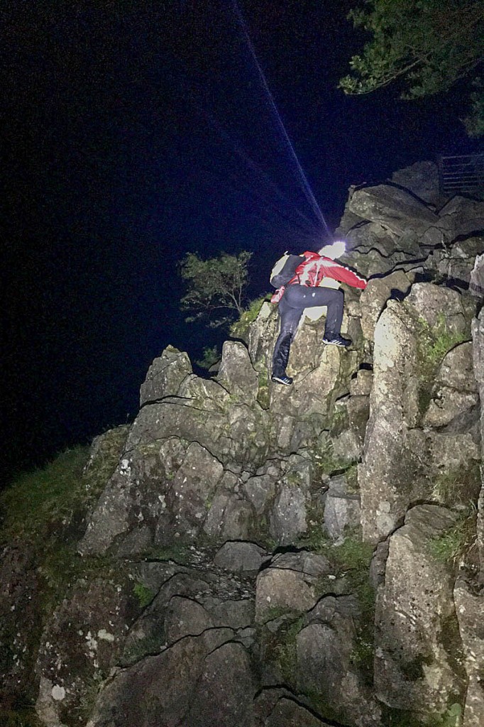 A rescue team member during the search. Photo: Keswick MRT A rescue team member during the search. Photo: Keswick MRT