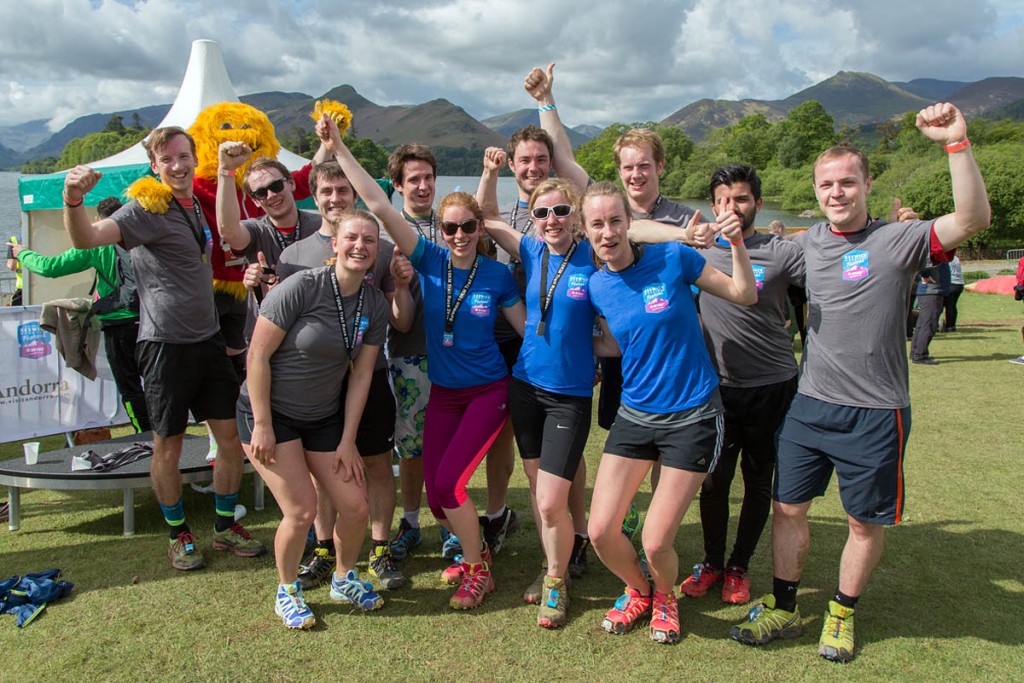 Sports event competitors celebrate at the 2016 festival. Photo: Stuart Holmes Sports event competitors celebrate at the 2016 festival. Photo: Stuart Holmes