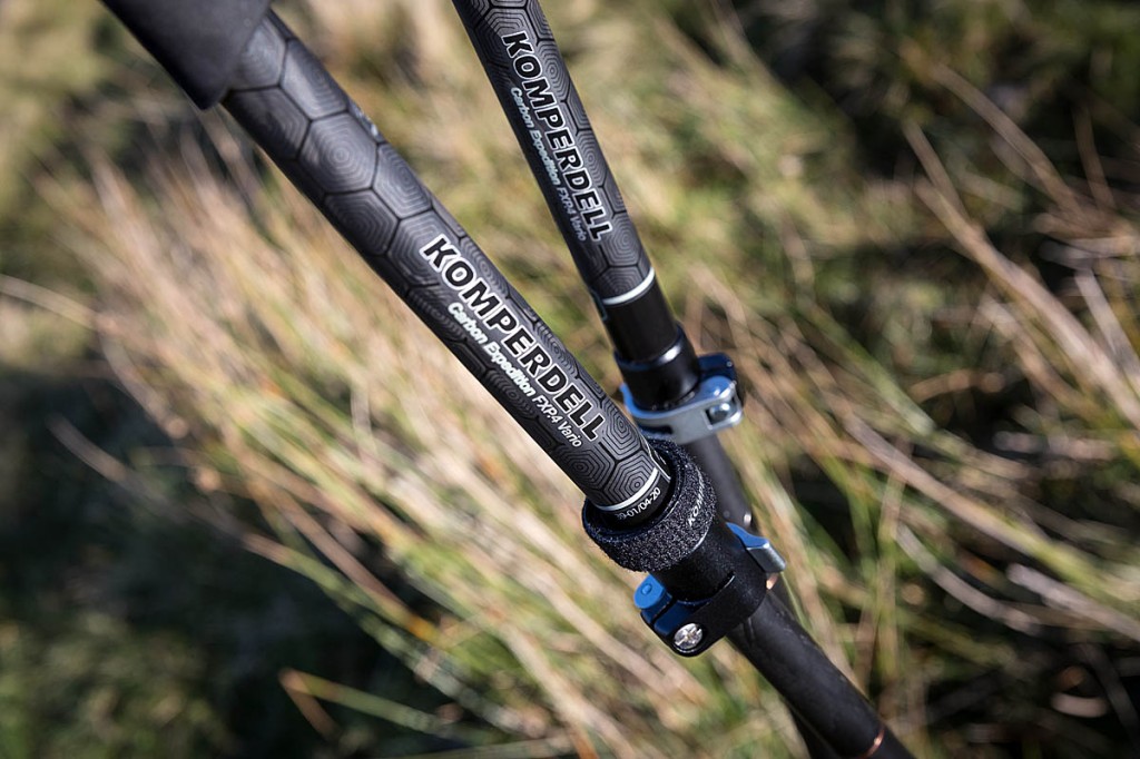 Komperdell Carbon Expedition FXP4 Vario. Photo: Bob Smith/grough Komperdell Carbon Expedition FXP4 Vario. Photo: Bob Smith/grough