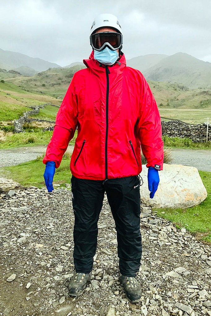 Ricahrd Warren models the kind of PPE necessary in callouts