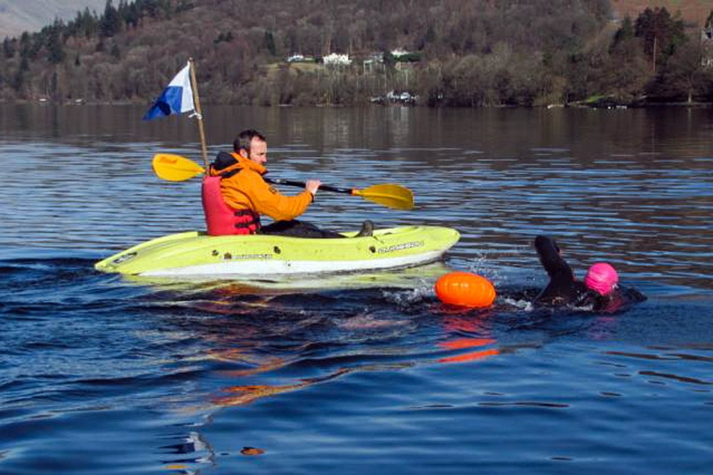 Swimmers need to take sensible precautions when taking to the water, Lake District bosses said Swimmers need to take sensible precautions when taking to the water, Lake District bosses said