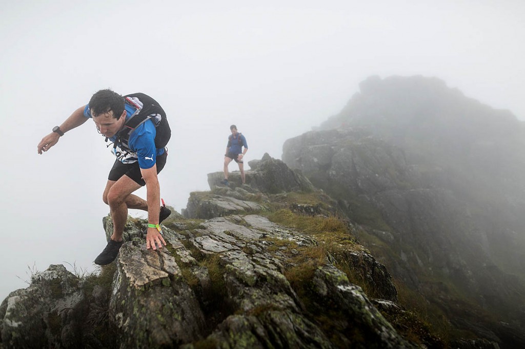 Runners traverse Striding Edge during the race. Photo: Guillem Casanova/guillemcasanova.com Runners traverse Striding Edge during the race. Photo: Guillem Casanova/guillemcasanova.com