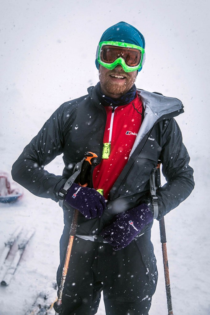 Leo Houlding layers up in Norway. Photo Coldhouse Collective Leo Houlding layers up in Norway. Photo Coldhouse Collective