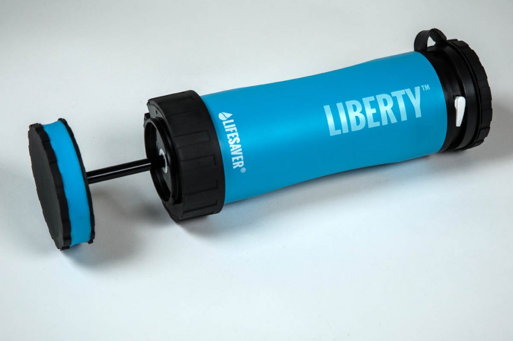 The LifeSaver Liberty filter bottle. Photo: Bob Smith/grough The LifeSaver Liberty filter bottle. Photo: Bob Smith/grough