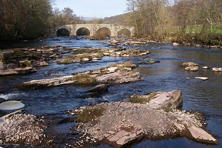 The River Usk at Llangynidr. Photo: Alan Bowring CC-BY-SA-2.0