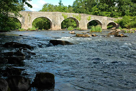 The River Usk at Llangynidr. Photo: Philip Halling CC-BY-SA-2.0