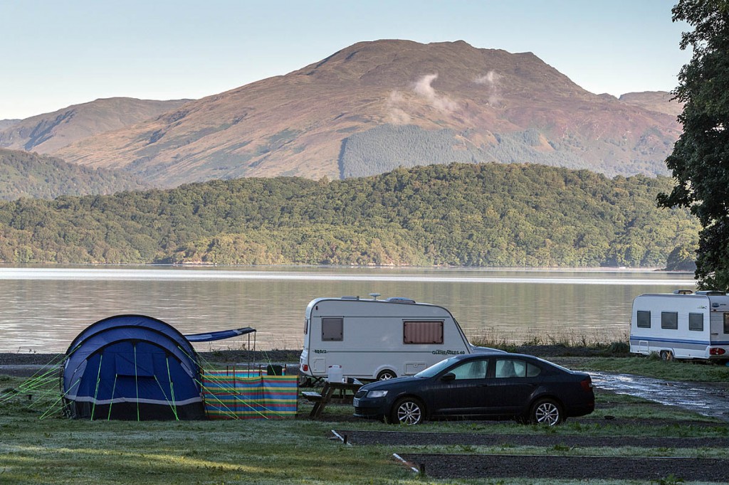 Visitors are being encouraged to use sites such as Cashel, on the east shore of Loch Lomond. Photo: Bob Smith/grough