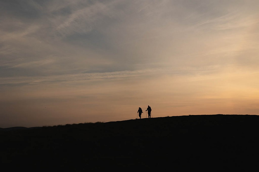 The pair were treated to amazing views. Photo: Johny Cook The pair were treated to amazing views. Photo: Johny Cook