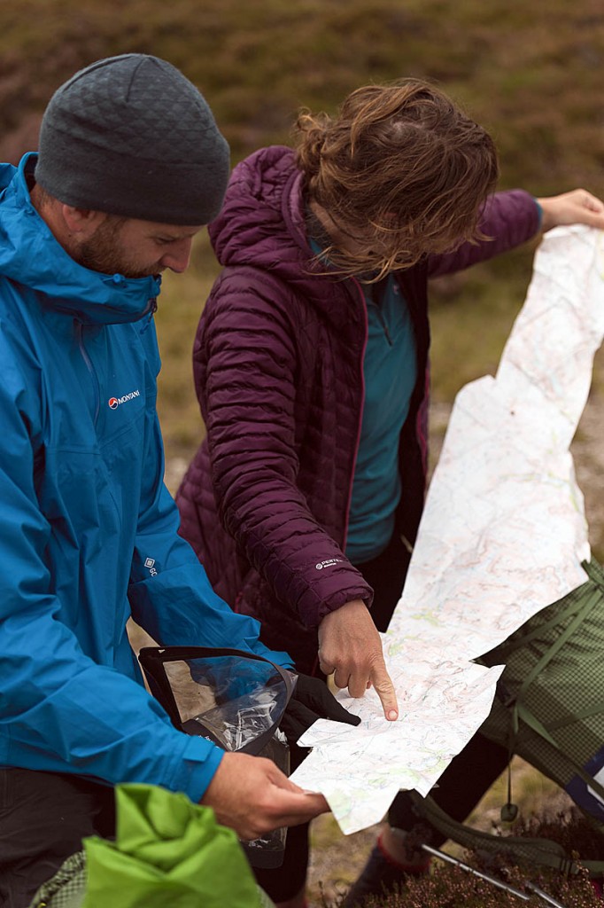 The pair plot their route. Photo: Johny Cook The pair plot their route. Photo: Johny Cook