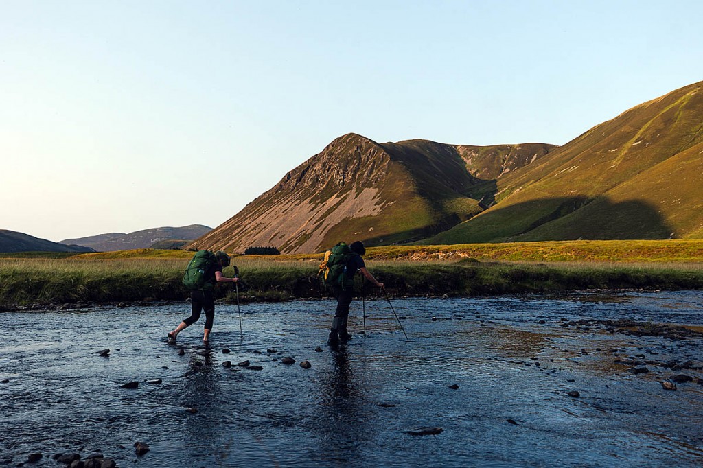 The straight-line route meant crossing rivers. Photo: Johny Cook The straight-line route meant crossing rivers. Photo: Johny Cook