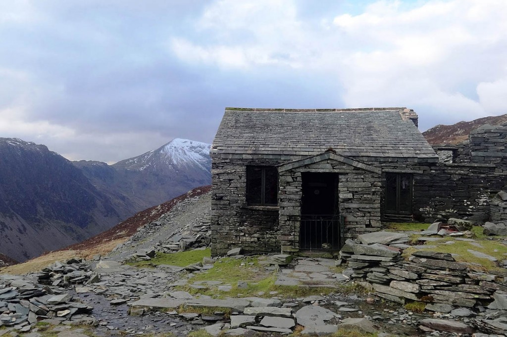 The Dubs Hut lies close to the path leading to Hay Stacks from Honister. Photo: MBA