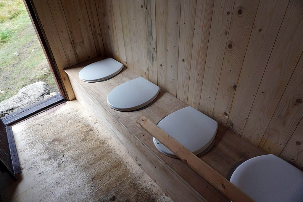 Only two of the toilet seats will be in use at any one time. Photo: Neil Reid/MBA Only two of the toilet seats will be in use at any one time. Photo: Neil Reid/MBA