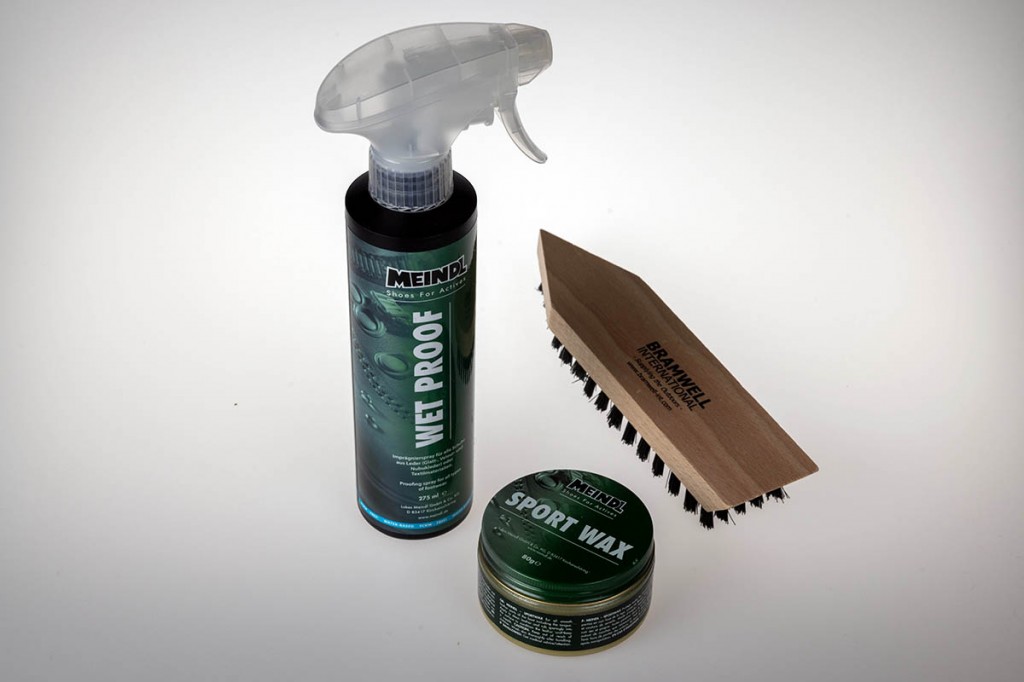 Meindl Boot Care Kit. Photo: Bob Smith Photography