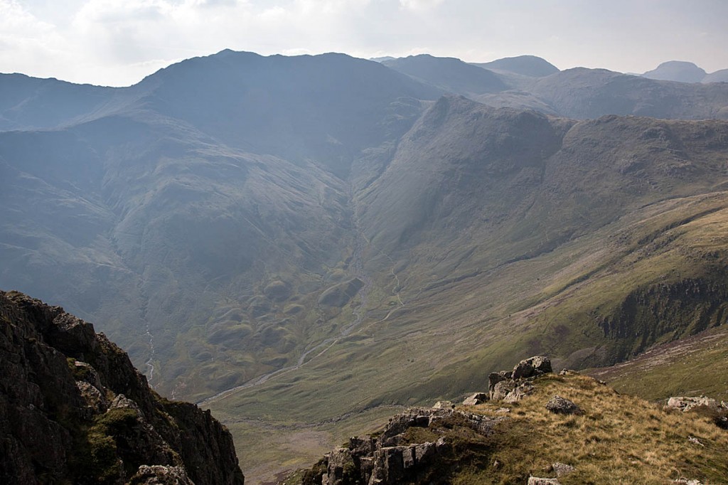 The teenager was found in Rossett Gill, centre right. Photo: Bob Smith/grough The teenager was found in Rossett Gill, centre right. Photo: Bob Smith/grough