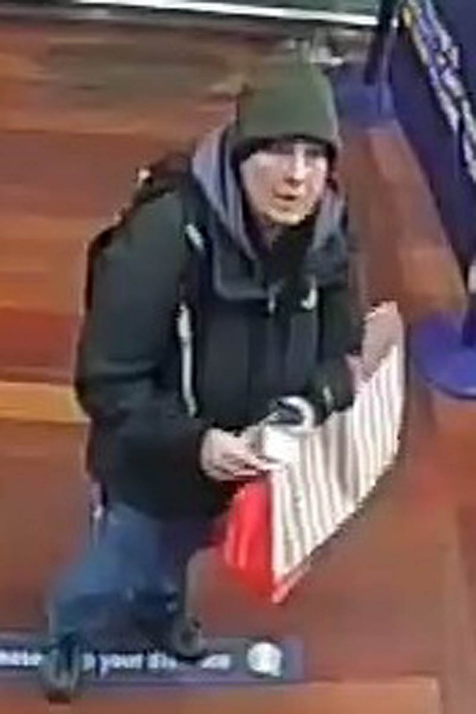 Kerry Robertson was seen buying camping gear Kerry Robertson was seen buying camping gear