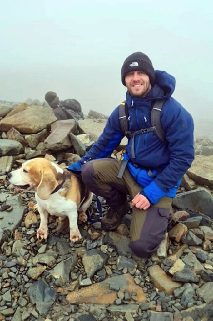 Kyle Sambrook and his beagle Bane have been reported missing