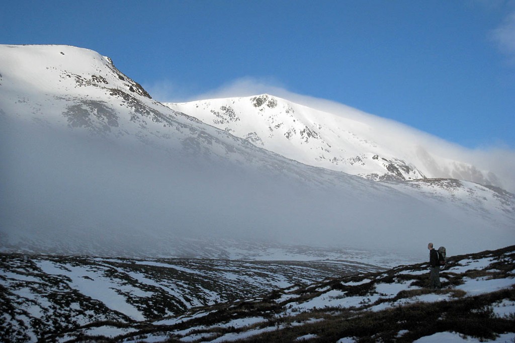 Winter in the Cairngorms, with Ben Macdui sporting a cloud blanket. Photo: Neil Reid Winter in the Cairngorms, with Ben Macdui sporting a cloud blanket. Photo: Neil Reid