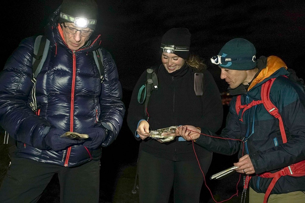 Walkers should carry a headtorch and spare and be able to navigate in darkness. Photo: Paul Diffley Walkers should carry a headtorch and spare and be able to navigate in darkness. Photo: Paul Diffley