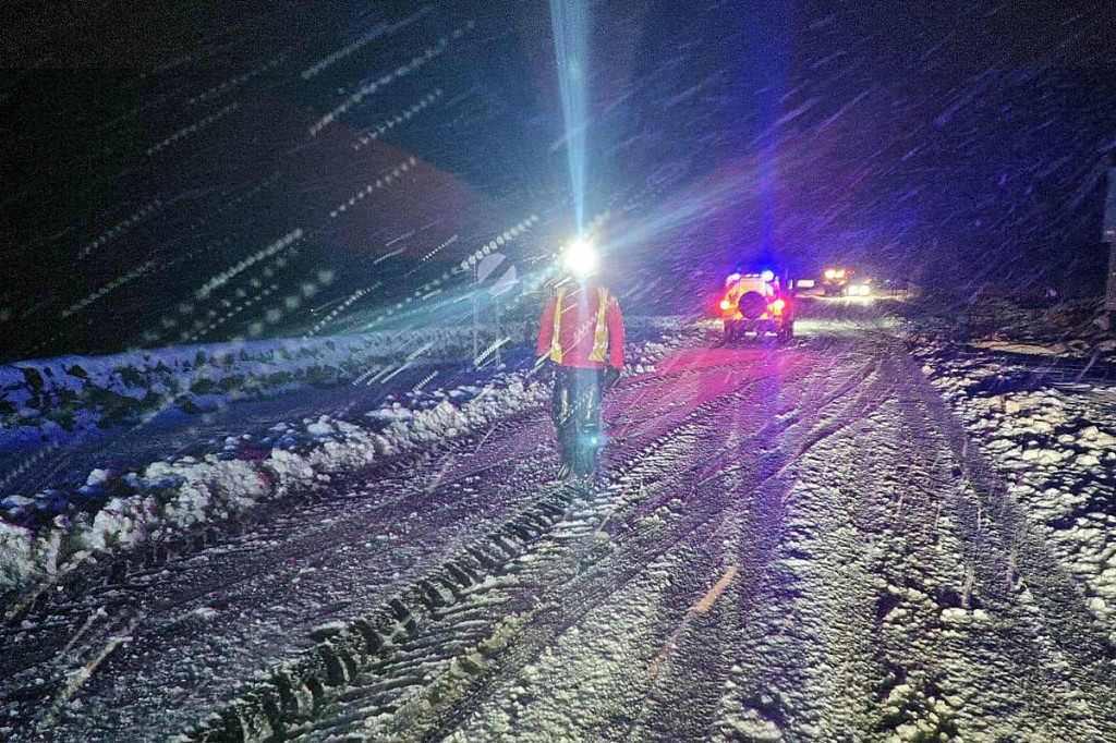 Rescuers at the site high in the northern Pennines. Photo: NNPMRT