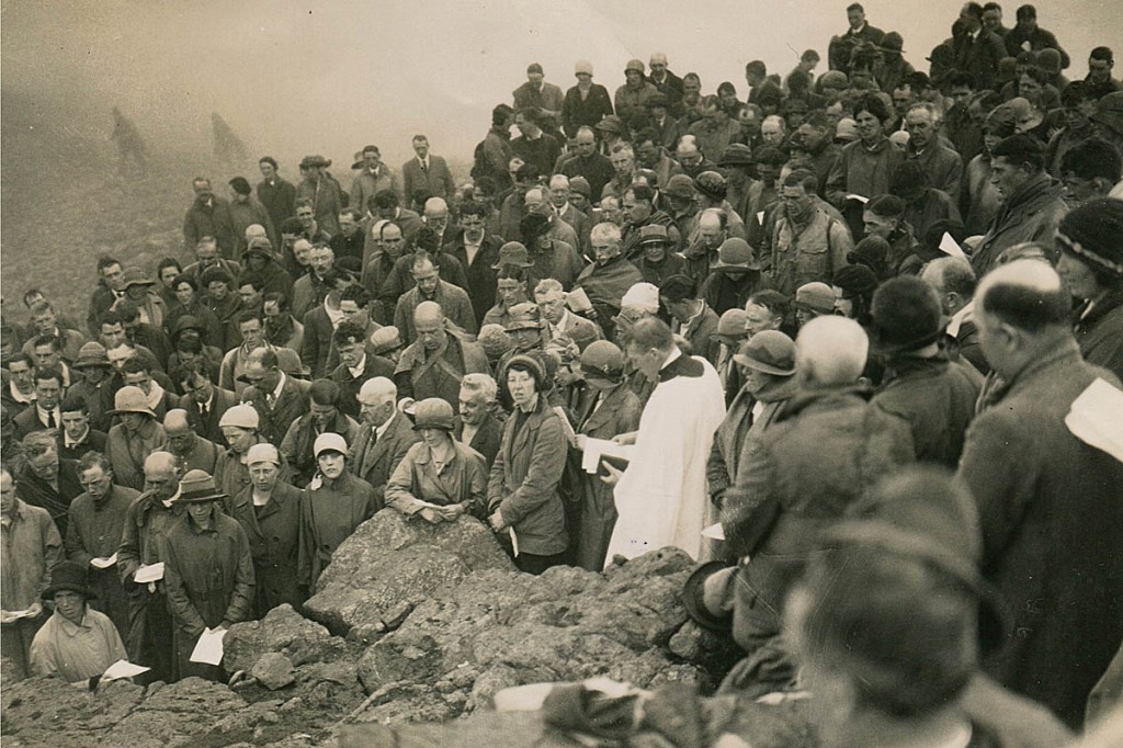 Walkers gather for the original dedication. Photo: FRCC Walkers gather for the original dedication. Photo: FRCC