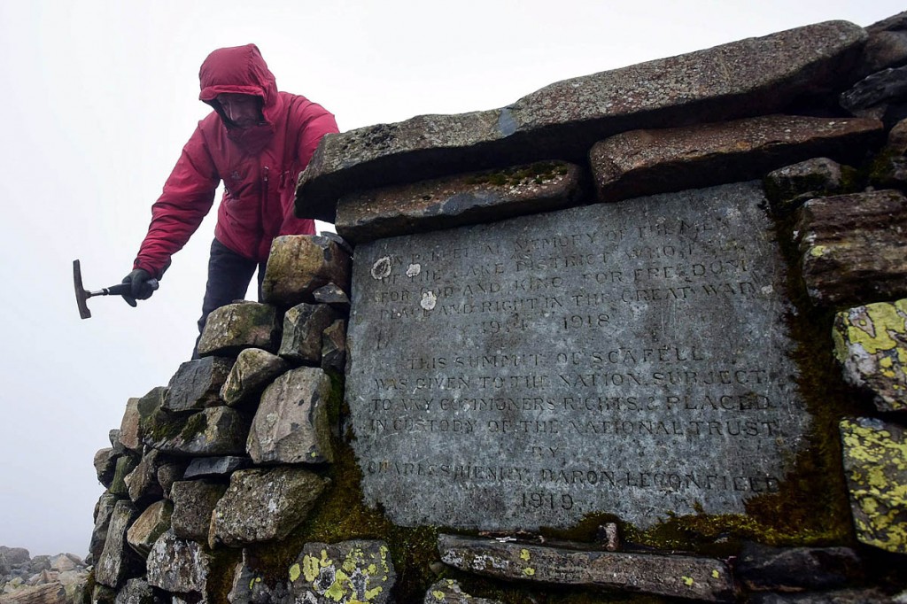 The cairn incorporates a memorial plaque. Photo: Paul Kingston/NNP The cairn incorporates a memorial plaque. Photo: Paul Kingston/NNP