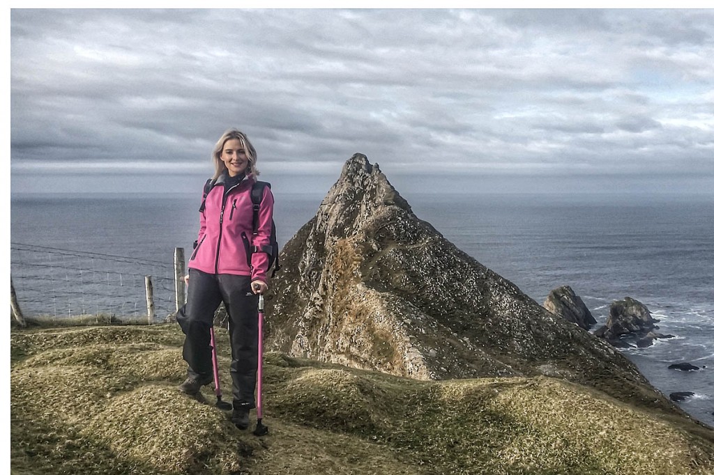 Nikki Bradley with The Sturrall behind her. Photo: Iain Miller