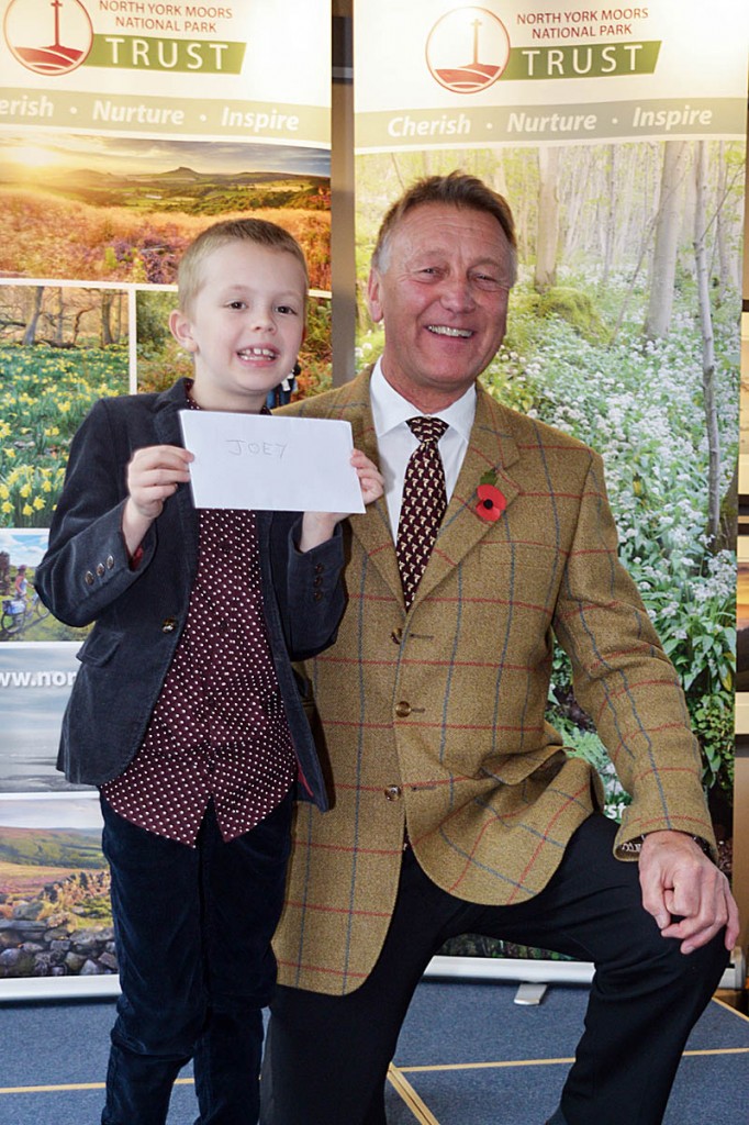 Barry Dodd presents an award to young ranger Joey Graham at the launch of the North York Moors National Park Trust in November 2017 Barry Dodd presents an award to young ranger Joey Graham at the launch of the North York Moors National Park Trust in November 2017