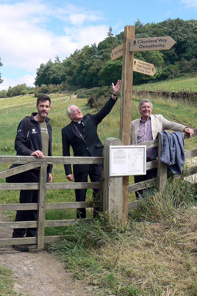 The Bishop of Middlesbrough officially opens the new section of the Cleveland Way