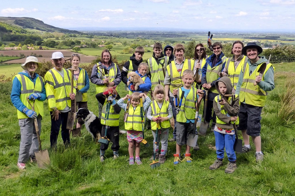 North York Moors Explorer Club with their new tools North York Moors Explorer Club with their new tools