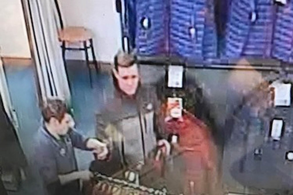 A still from the store's CCTV A still from the store's CCTV