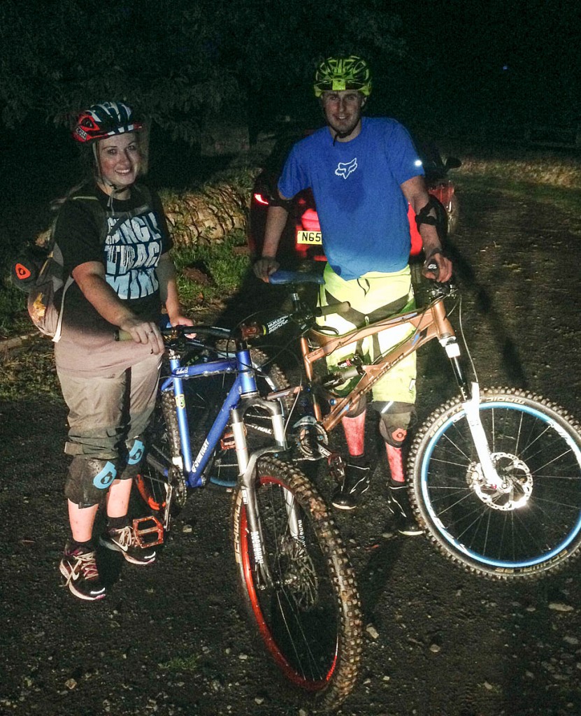 All's well... The two rescued mountain bikers. Photo: Northumberland NPMRT