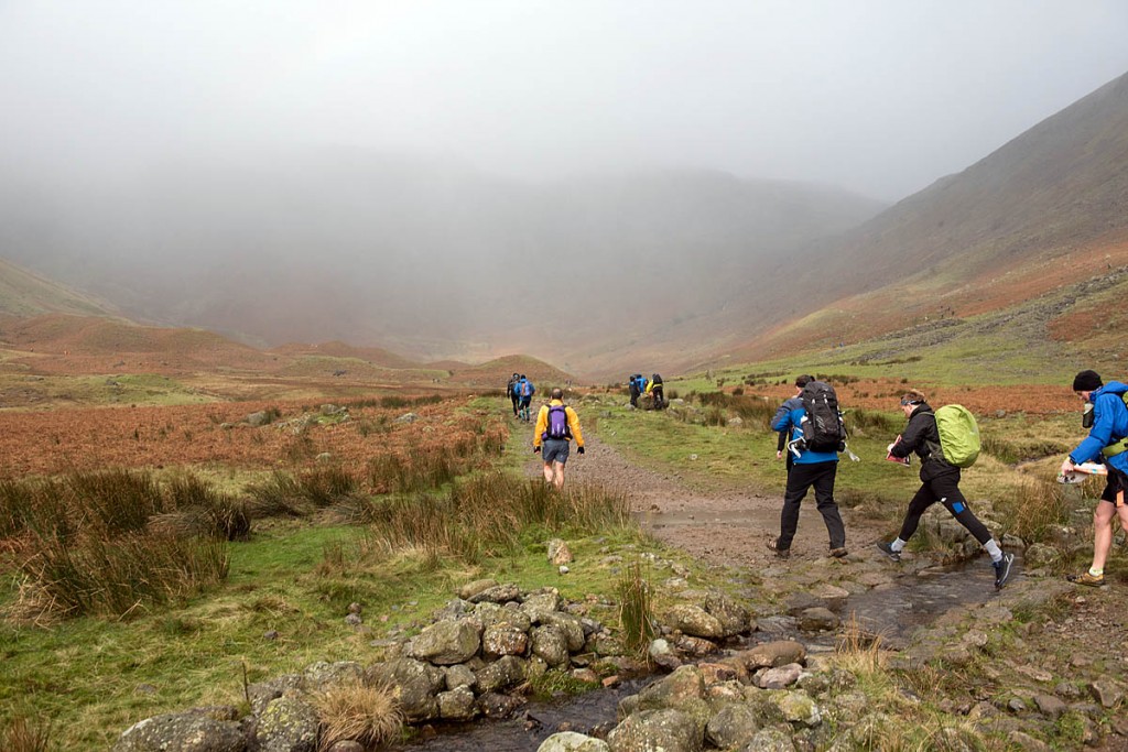 Runners head off into the Lakeland mountains