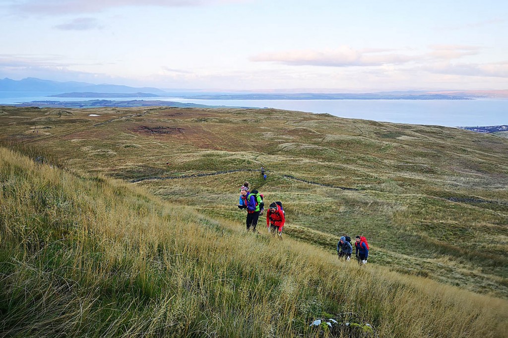 The marathon took place with a backdrop of the Firth of Clyde and isle of Arran The marathon took place with a backdrop of the Firth of Clyde and isle of Arran