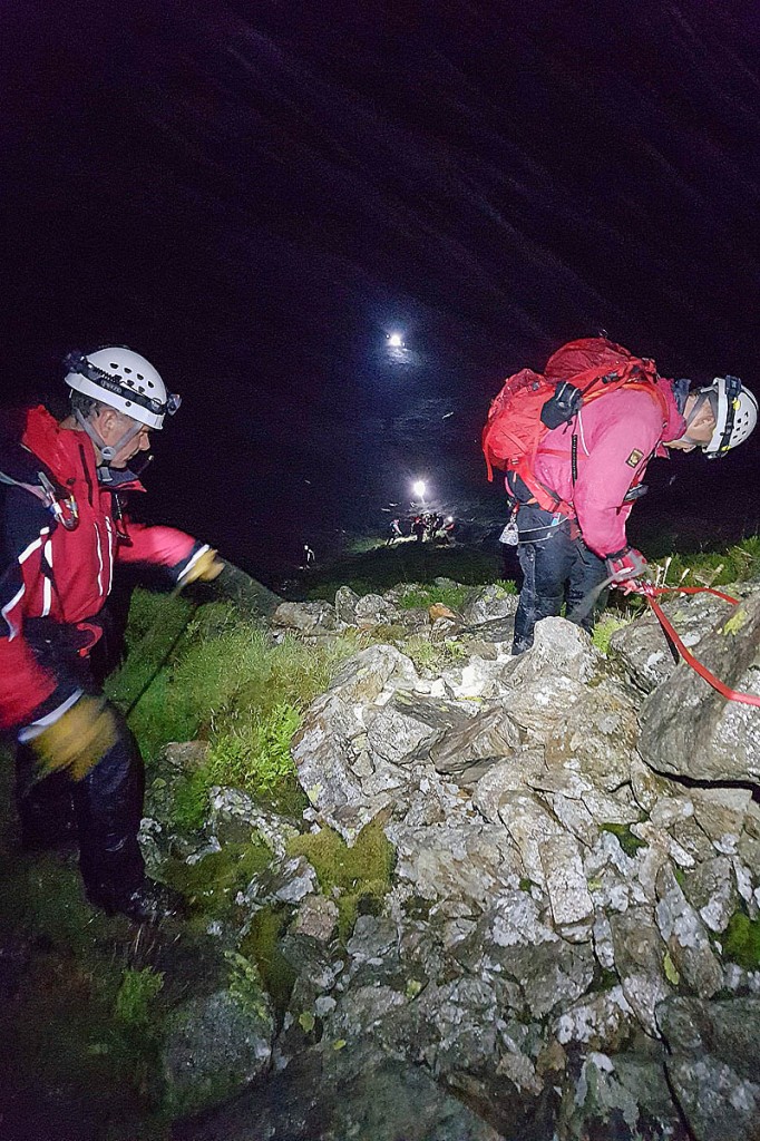 The rescue scene on Craig yr Ysfa. Photo: Karl Lester/OVMRO The rescue scene on Craig yr Ysfa. Photo: Karl Lester/OVMRO