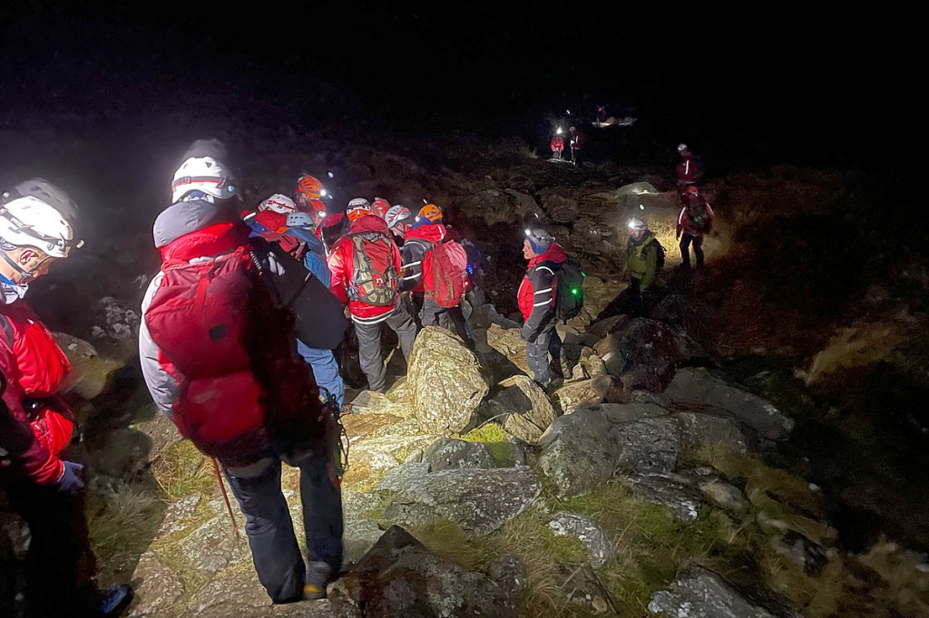 Rescuers at the scene. Photo: OVMRO