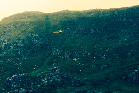 The RAF Sea King in action during the rescue in Cwm Tryfan. Photo: OVMRO The RAF Sea King in action during the rescue in Cwm Tryfan. Photo: OVMRO