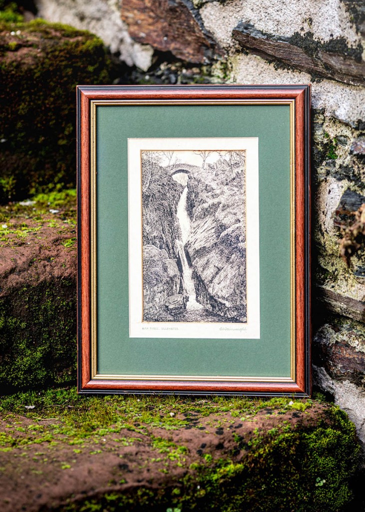 The Wainwright drawing of Aira Force. Photo: Offspring Photography