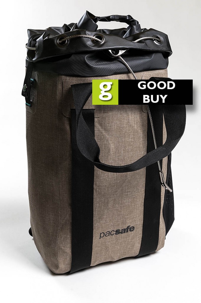 We rated the Pacsafe Dry 15L a good buy. Photo: Bob Smith/grough We rated the Pacsafe Dry 15L a good buy. Photo: Bob Smith/grough