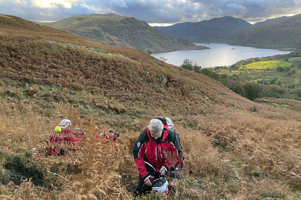 The incident happened on the slopes of Gowbarrow Fell. Photo: Patterdale MRT