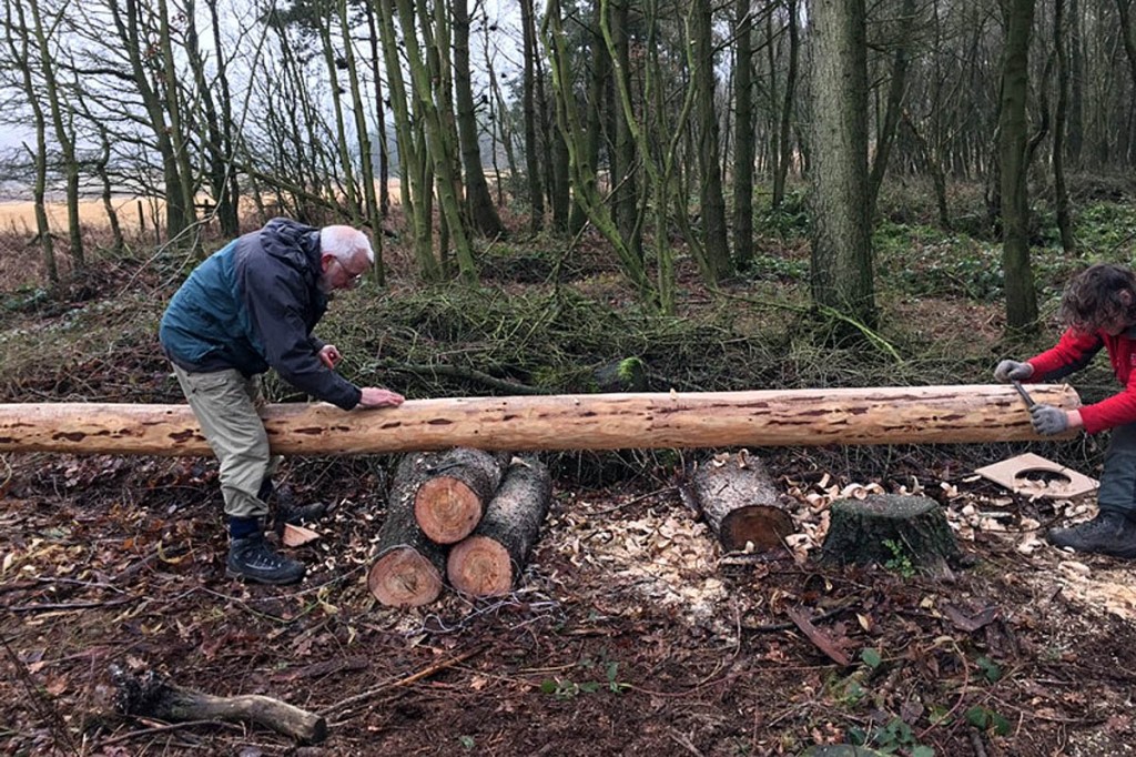 Work on the replacement Stanedge Pole