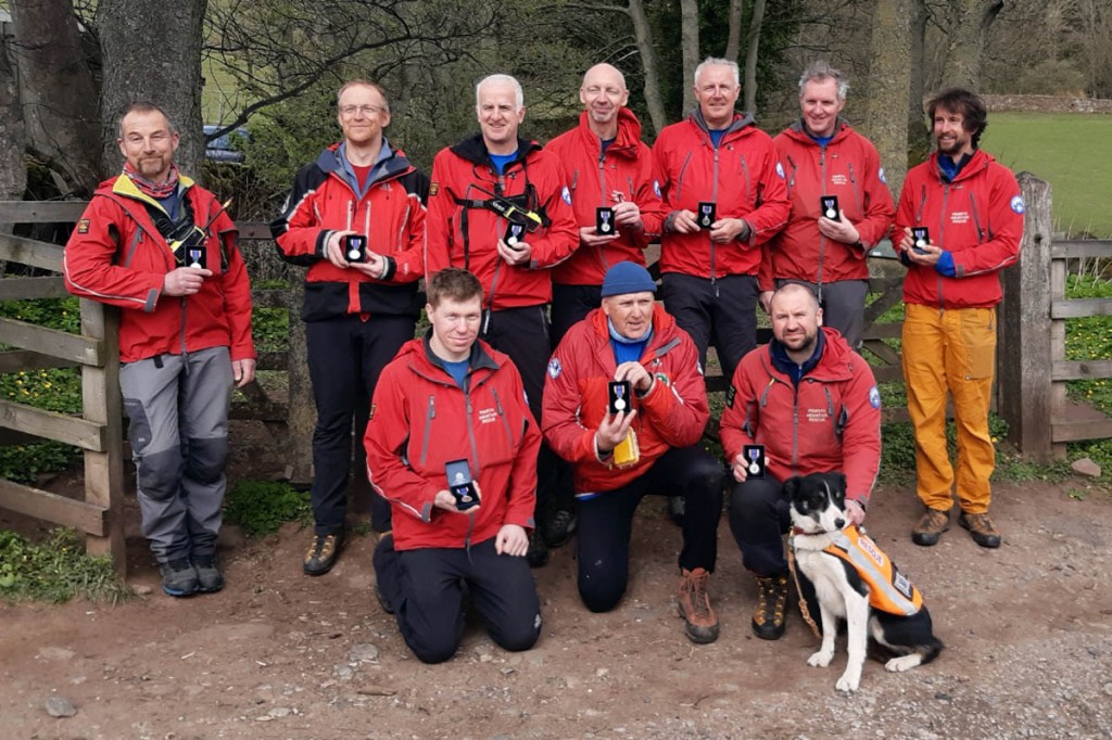 Penrith team members who have received the platinum jubilee medal. Photo: Penrith MRT Penrith team members who have received the platinum jubilee medal. Photo: Penrith MRT