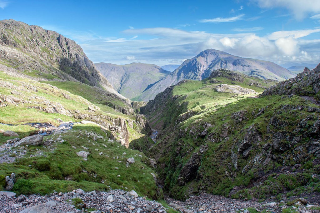 The man was found in Piers Gill, on the flanks of the Scafell range. Photo: Bob Smith/grough