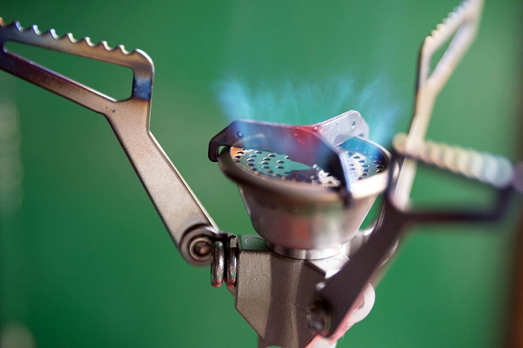 A good lightweight stove is a camp essential. Photo: Bob Smith/grough A good lightweight stove is a camp essential. Photo: Bob Smith/grough