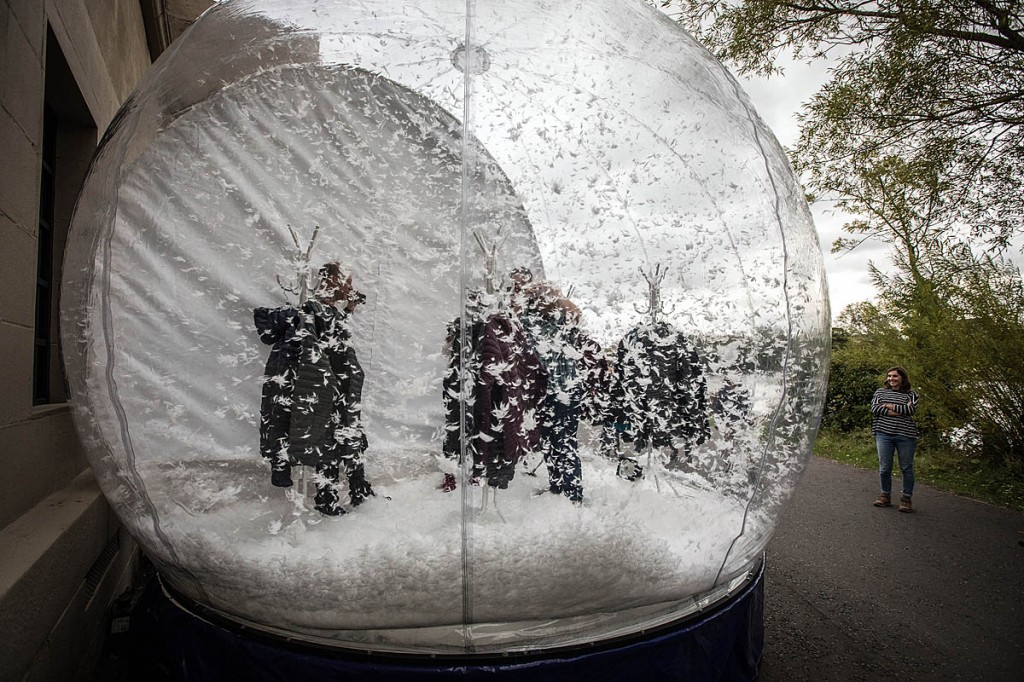 The snowglobe in action in last year's launch. Photo: Bob Smith/grough The snowglobe in action in last year's launch. Photo: Bob Smith/grough