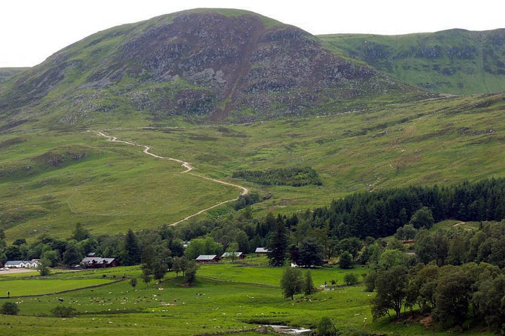 The hilltrack in Glen Clova The hilltrack in Glen Clova