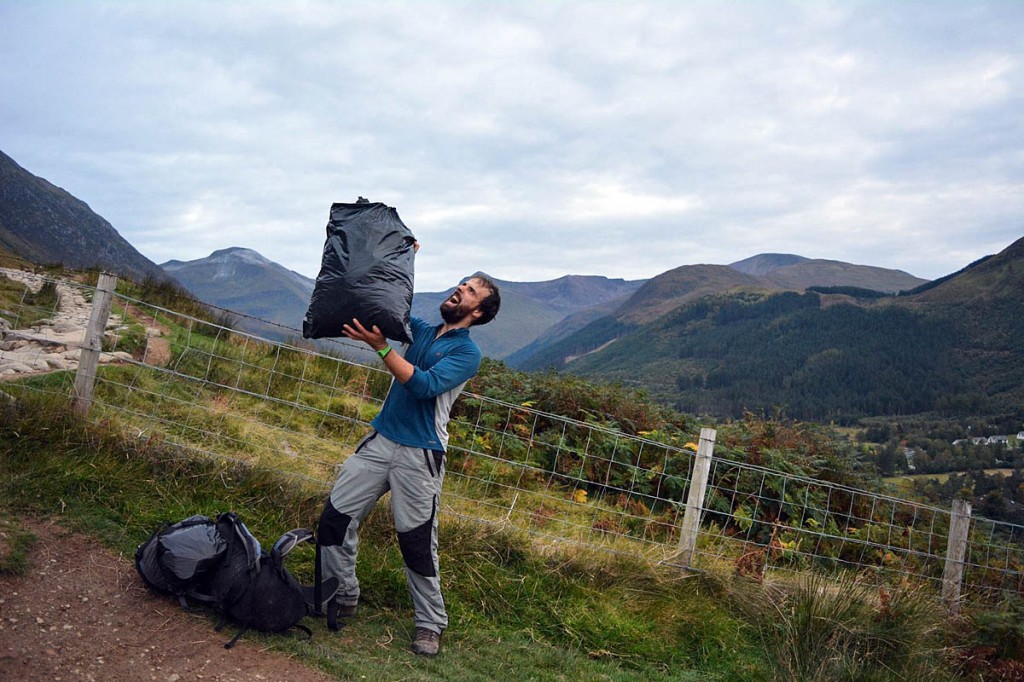 In the bag: the Ben Nevis clean-up collected 153kg of rubbish. Photo: Real3 Peaks Challenge In the bag: the Ben Nevis clean-up collected 153kg of rubbish. Photo: Real3 Peaks Challenge