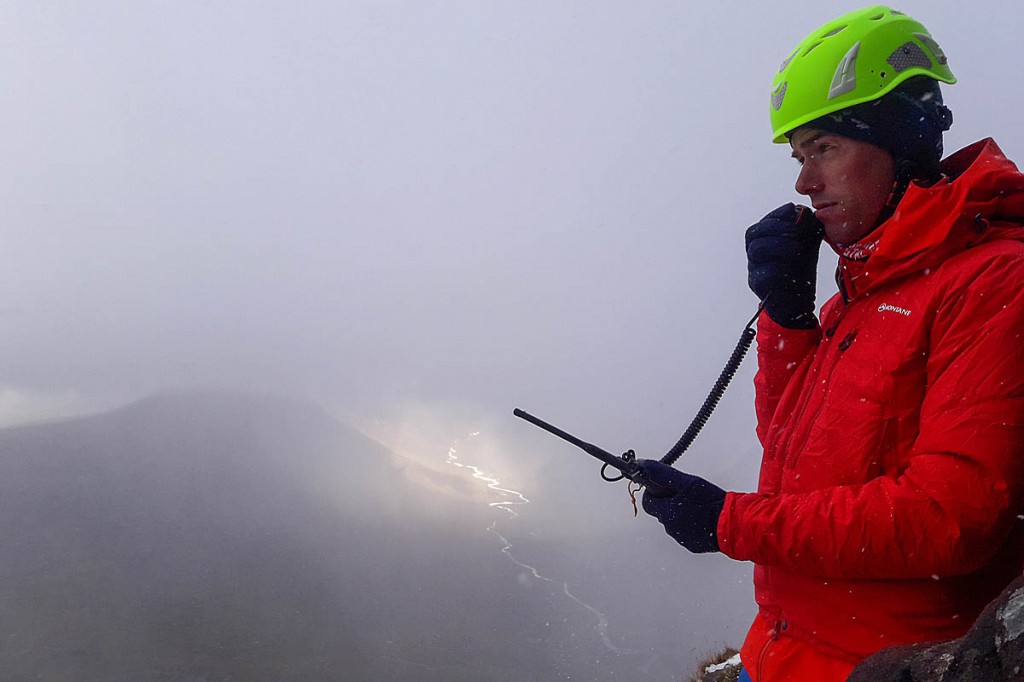 One of the new radios in action. Photo: Dundonnell MRT