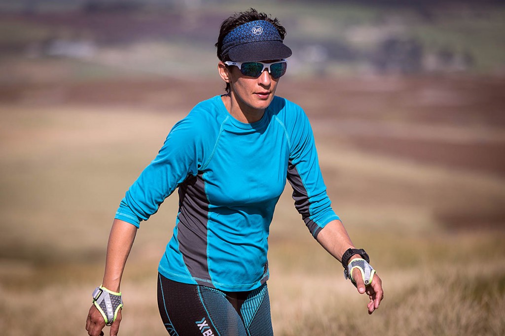 Sabrena Verjee on the hoof on the Pennine Way over the West Yorkshire moors. Photo: Bob Smith/grough