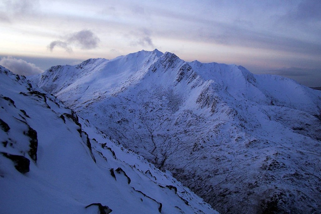 The alarm was acitvated between The Saddle and Sgurr na Sgine. Photo: Stuart Westwater CC-BY-SA-3.0